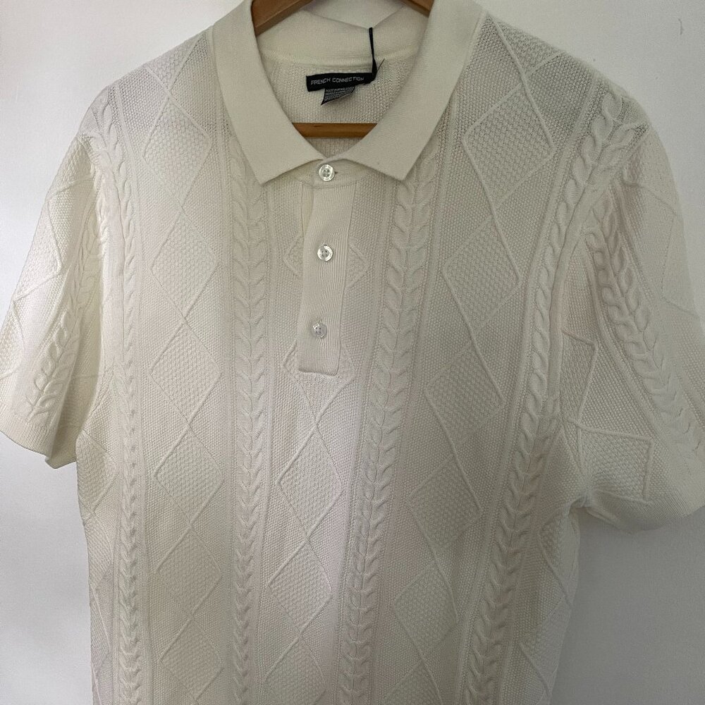 Men's French Connection SS Polo Large NWT